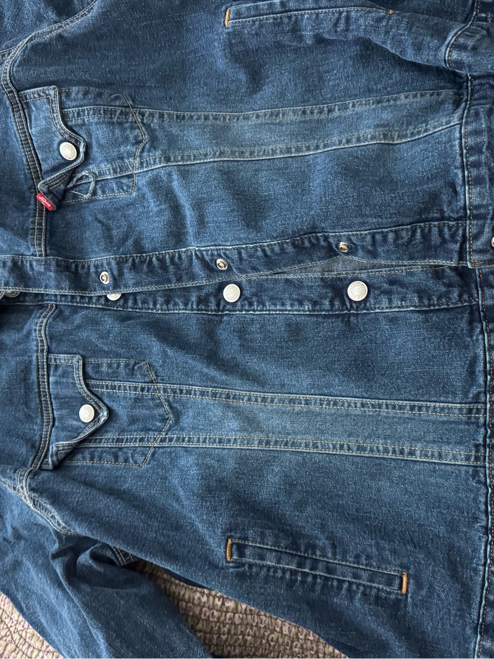 Plus Size Woman’s Levi's Dark Blue Denim Jeans Jacket -